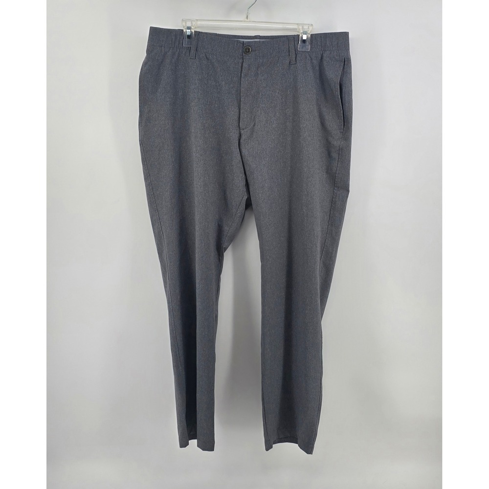 Under Armour Mens Pants Size 38/32 Gray Golf Performance Straight Leg Trousers